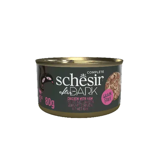 [55031] Boite After Dark Poulet/Jambon en bouillon Chat (80 g) - Schesir