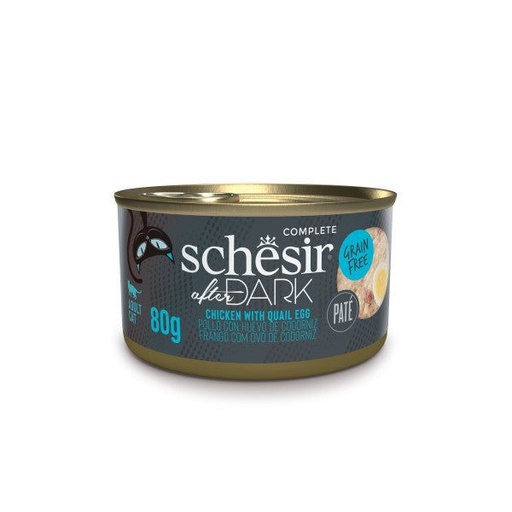 [55034] Boite After Dark de Poulet avec oeuf de caille en pâtée (80 g) - Schesir