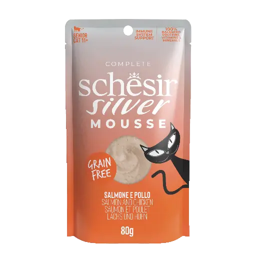 [55042] Sachet Silver Poulet/Saumon en mousse (70 g) - Schesir