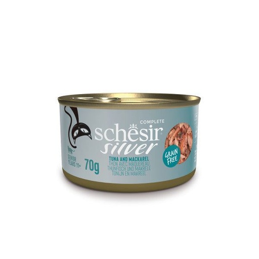[55043] Boite Silver Thon/Maquereaux en bouillon (70 g) - Schesir