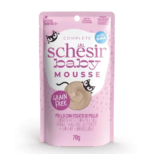 [55048] Sachet Baby Poulet/Foie de Poulet en mousse (70 g) - Schesir