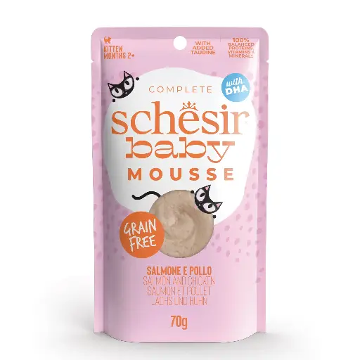 [55049] Sachet Baby Saumon/Poulet en mousse (70 g) - Schesir