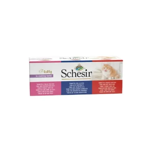 [55065] Multipacks pour chat en eau de cuisson (6 x 85 g) - Schesir