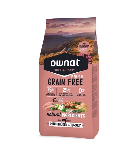 [55068] GF Prime Chien Mini Chicken & Turkey (3 kg) - OWNAT