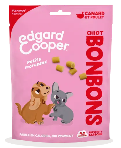 [55090] Friandises Chiot Bonbons Canard Petits morceaux (120 g) - Edgard & Cooper