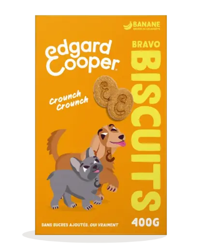 [55092] Biscuits Banane/Beurre de Cacahuètes (400 g) - Edgard & Cooper