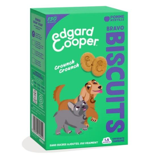 [55094] Biscuits Pomme/Myrtille (400 g) - Edgard & Cooper
