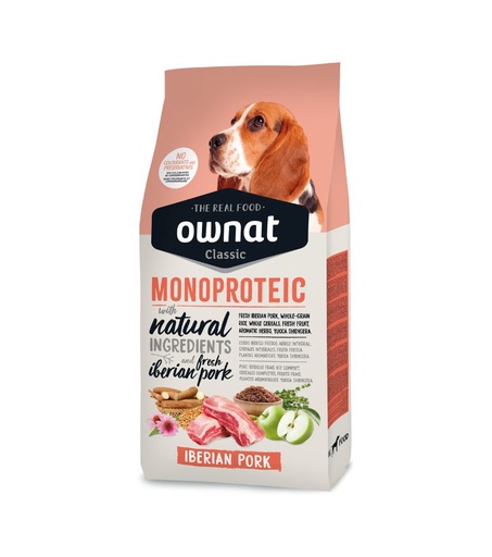 [55121-002] Classic Monoprotein Iberian Pork pour chien (4 kg) - OWNAT