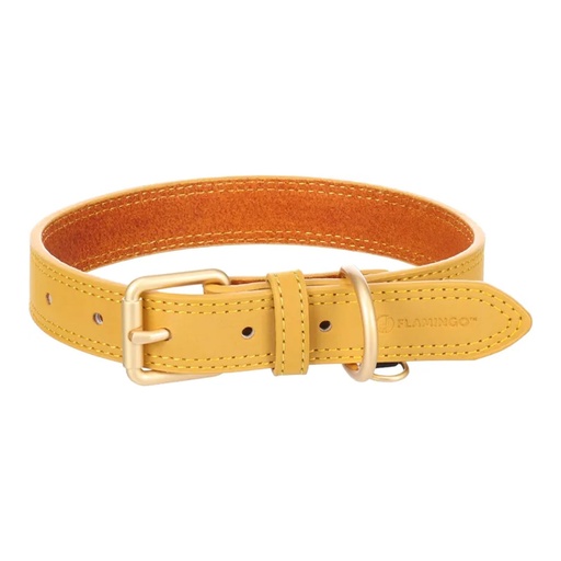 [55327-003] Collier Virginia Jaune (S/M) - Flamingo