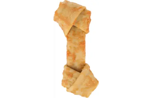 [55334] Zero Rawhide Os noué avec poulet - 1 portion de 20 cm (180 g) - Flamingo