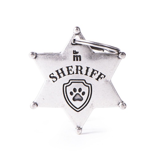 [55337] Médaille "Etoile Sheriff" argenté - MyFamily