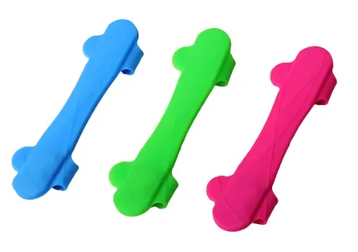 [55358] Lanière LED silicone pour collier/harnais (2 cm x 16 cm) (couleur aléatoire) - Bubimex