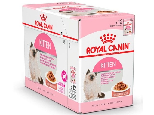 [554_499] Feline nutrition Kitten en sauce (12 sachets 85 g) - Royal Canin