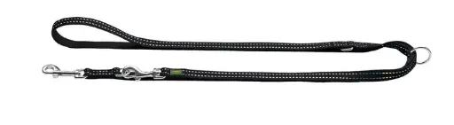 [55412-005] Laisse 3 points "Tripoli" - Noir (200 x 1 cm) - Hunter
