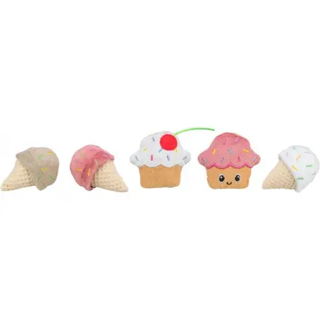 [55502] Peluche Glace ou Cupcake (7 cm) (coloris et formes aléatoires) - Trixie