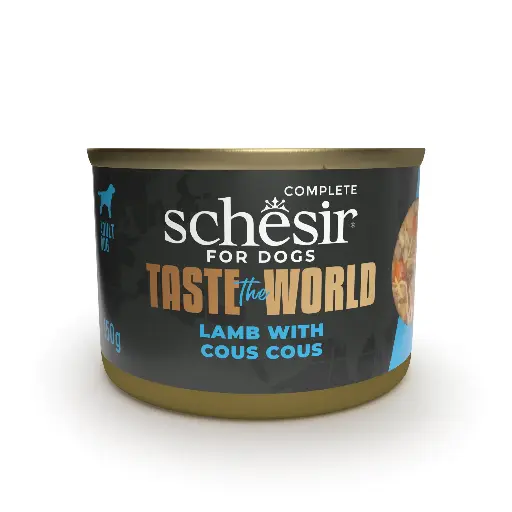 [55566] Boite de pâtée pour chien Agneau Couscous (150 g) - Schesir