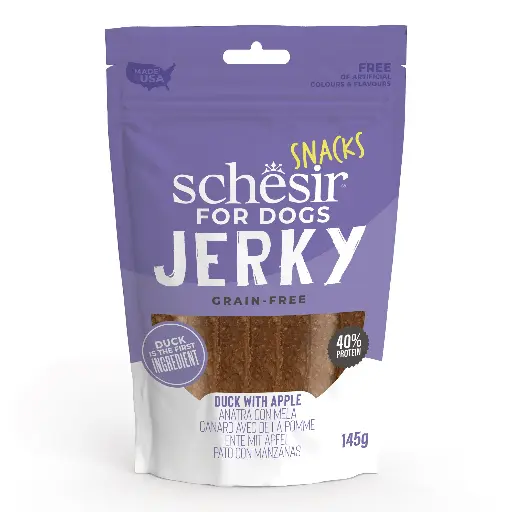 [55584] Snack Jerky Canard et Pomme (145 g) - Schesir