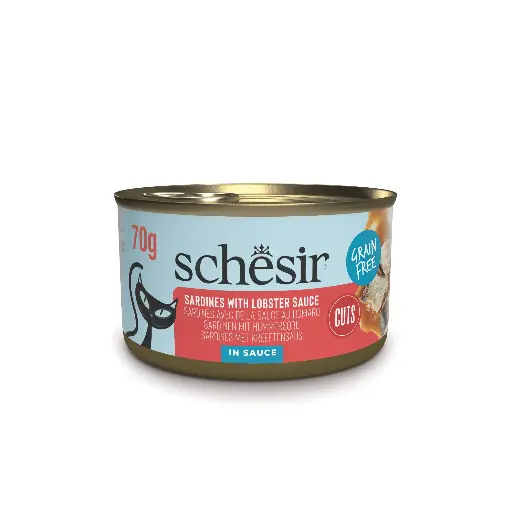 [55587] Boite "Grain Free" Fillets de Sardines sauce Homard (70 g) - Schesir