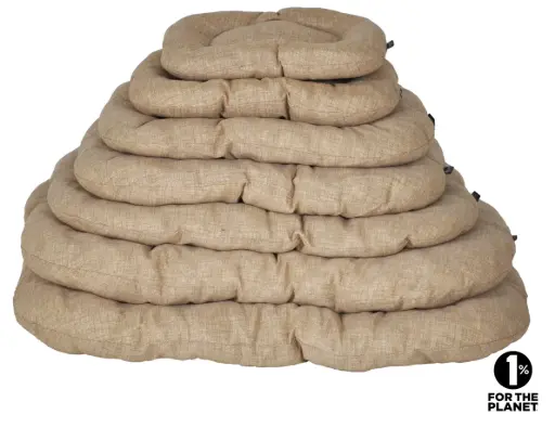 [55667-005] Coussin ovale Adelle Beige (Taille 3) - Vadigran