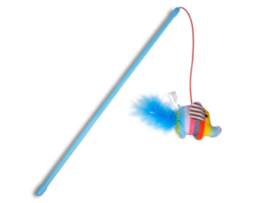 [55680] Jouet Chat Bowi Canne à pêche Eléphant (40 cm) - Vadigran