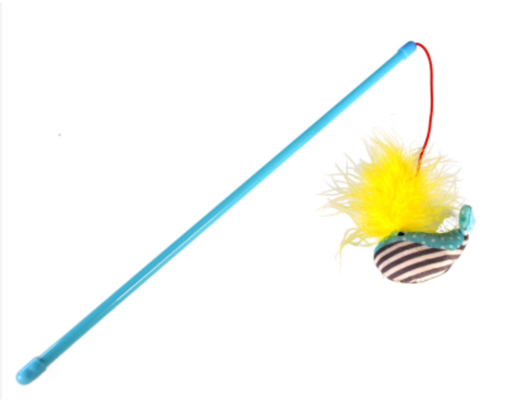 [55681] Jouet Chat Bowi Canne à pêche Poisson (40 cm) - Vadigran