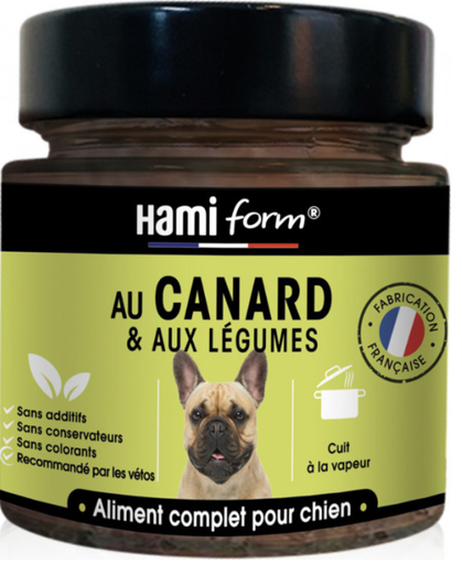 [55738] Cuisiné Chien adulte au Canard et aux Légumes (250 g) - Hamiform