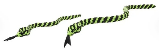 [55795] Jouet Chien Flocco Corde Vert/Noir 70 cm - Flamingo