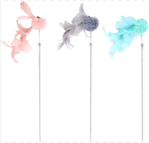 [55808] Jouet Bovee Canne à Pêche Pompon + Plume - Flamingo