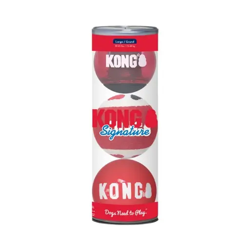 [55817-001] Balls Signature - Pack de 3 balles (taille L) - Kong