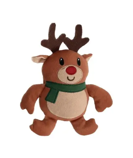 [55858] Xmas Peluche Renne Chien (17 cm) - Bubimex