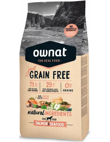 [56010-002] Croquettes Just Chien GF Saumon et fruits de mer (3 kg) - OWNAT