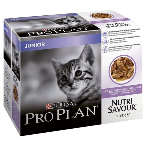 [6011_12762] Nutrisavour "Junior" à la dinde en sauce - Pro Plan (Nombre d'unités : 24)