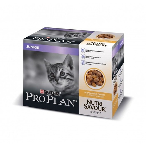 [6035] Nutrisavour "Junior" au poulet (10 sachets 85 g) - Pro Plan