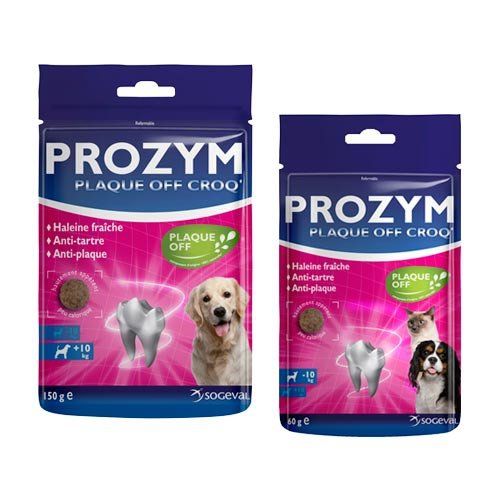 [6239_13029] Prozym Plaque Off Croq' (60 g) - Sogeval