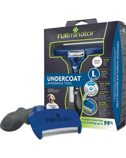 [6713] Brosse chiens L poils courts Undercoat deShedding - Furminator