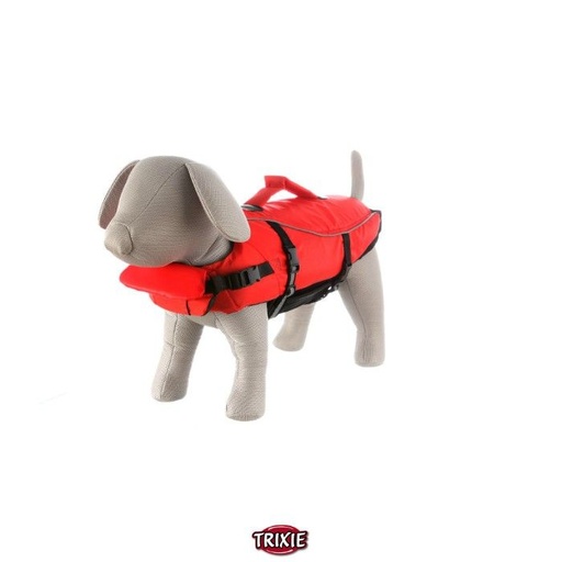 [7108_13997] Gilet de flottaison rouge pour chien (XL) - Trixie