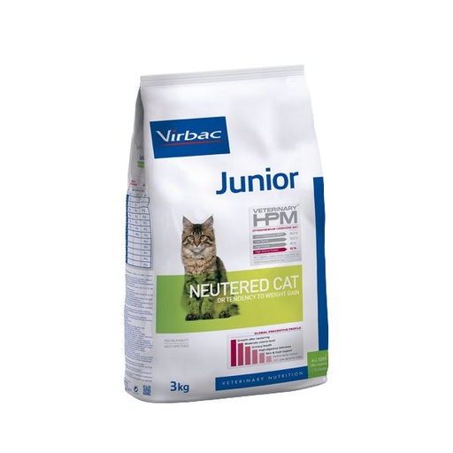 [7301_14290] Veterinary HPM Cat Junior Neutered (3 kg) - Virbac