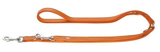 [8094_15447] Laisse réglable "Cannes" Orange 3 positions (Taille 2) - Hunter