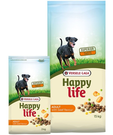 [827_1770] Happy Life "Adult" boeuf (3 kg) - Versele Laga