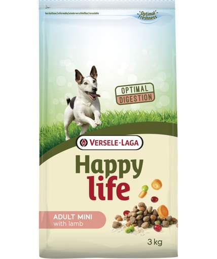 [828_5997] Happy Life "Adult mini" agneau (3 kg) - Versele Laga