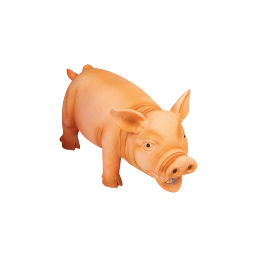 [8442_16081] Jouet en latex Cochon 22 cm (Orange) - Flamingo