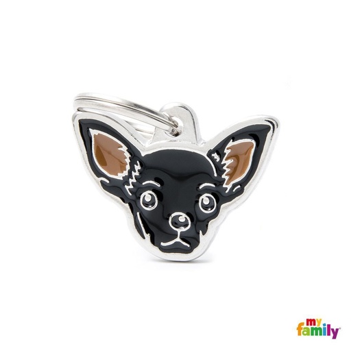 [8776] Médaille "Chihuahua noir" - MyFamily