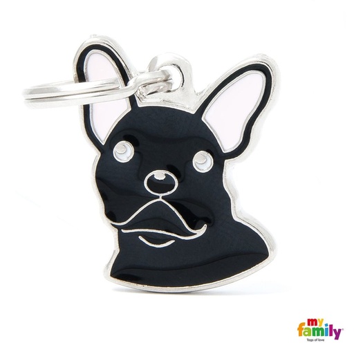 [8778] Médaille "Bulldog noir" - MyFamily