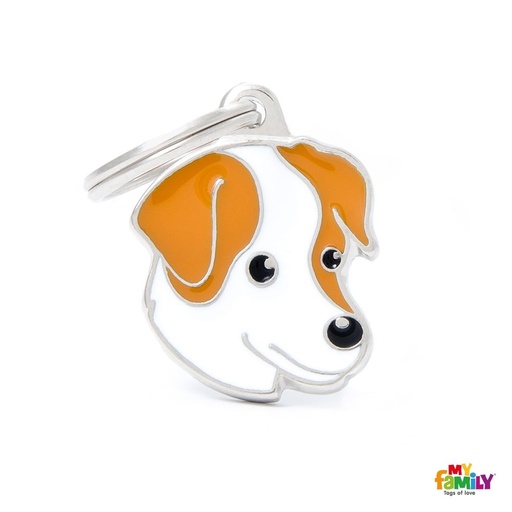 [8780] Médaille "Jack Russell crème" - MyFamily