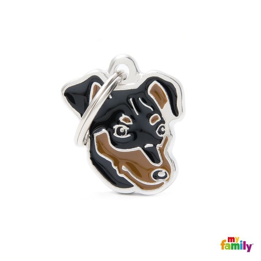 [8784] Médaille "Pinscher noir" - MyFamily