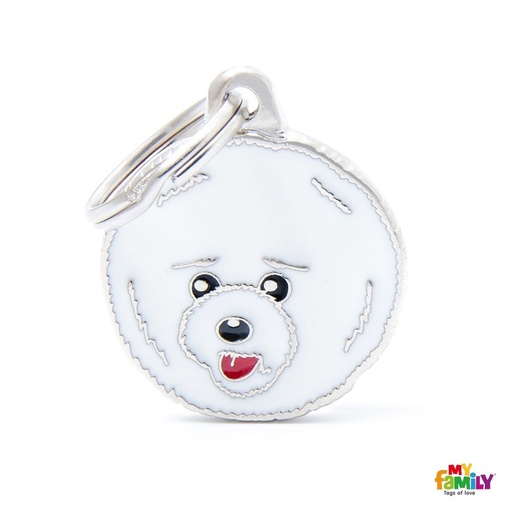 [8821] Médaille "Bichon Frisé" - MyFamily