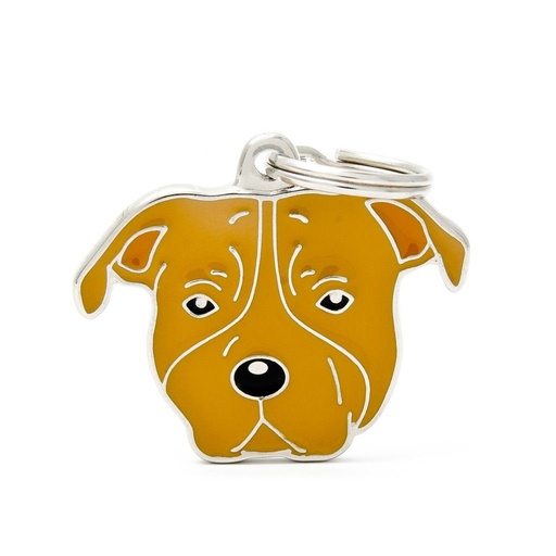 [8844] Médaille "Américain Staffordshire marron" - MyFamily