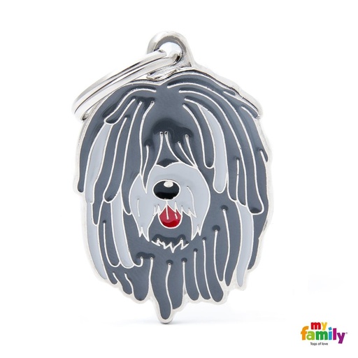 [8856] Médaille "Berger de Bergame gris" - MyFamily