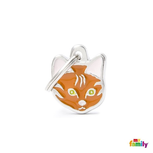 [8875] Médaille "Chat Européen shorthair bringé roux" - MyFamily