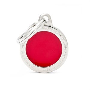 [8934] Médaille ronde rouge (S) - MyFamily
